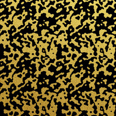 Wall Mural - Camouflage vector seamless golden pattern.