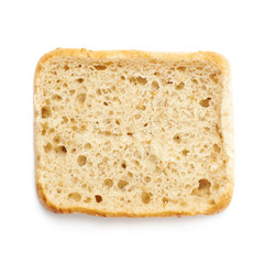 Sticker - Single piece of bread bun isolated