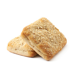 Poster - White bread buns composition