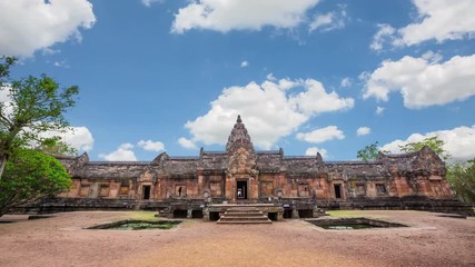 Wall Mural - Phanom Rung Historical Park or Phanom Rung is a stone castle in Rachamanka located at Moo 2 (Bandon Marsh duckweed) buriram thailand