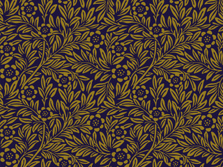 Wall Mural - Elegant antique background 407_vintage flower leaf plant
