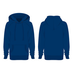 Light blue hoodie isolated vector