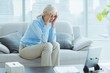 © WavebreakmediaMicro - Sad senior woman on sofa