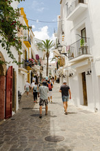 Rue à Ibiza, Espagne, Baléares 