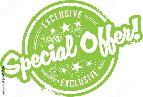 Fotografía Special Offer Rubber Stamp