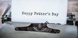 © vectorfusionart - Happy fathers day written on paper