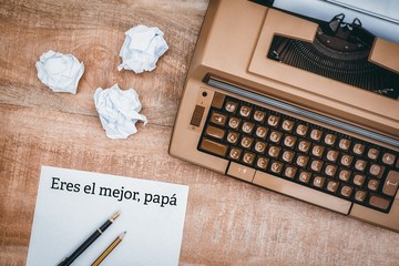 Canvas Print - Eres el mejor papa written on paper