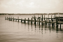 Destroyed Pier And Boat Dock