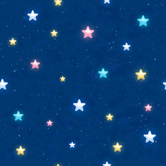 Wall Mural - seamless sky background with stars
