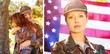 © vectorfusionart - Composite image of american soldier reunited