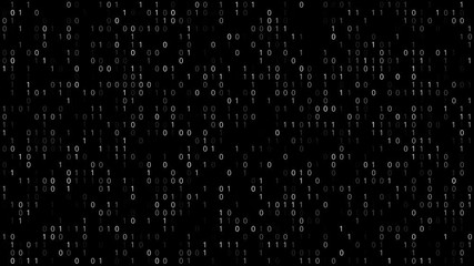 binary code screen