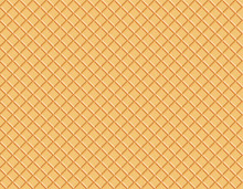 Wafer Pattern Vector Illustration Waffle Texture Food