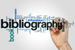 Bibliography word cloud
