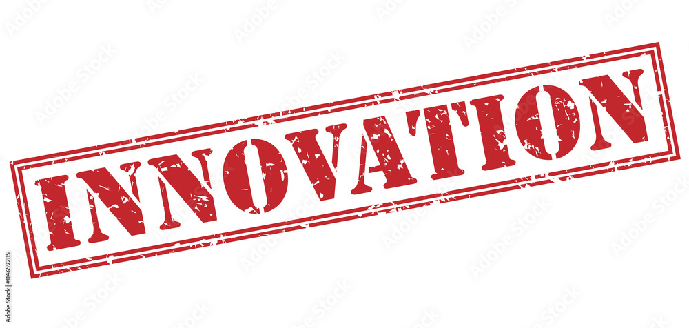 Red Letters Innovations innovation red stamp on white background Stock Illustration | Adobe Stock