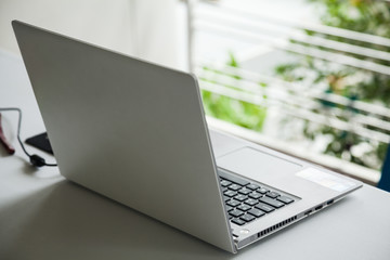 computer on table