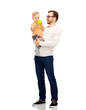 © Syda Productions - happy father and little son with green apple