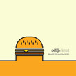 Hamburger icon on background.