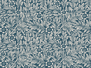 Wall Mural - Seamless worn out vintage background 407_vintage flower leaf plant
