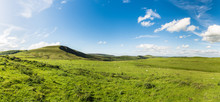 Mam Tor, Peak District Hills And Mountains Landscape Panorama
