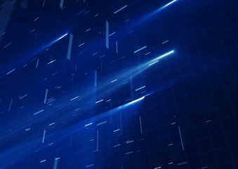 Wall Mural - Abstract blue lines