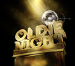 Oldie Night - Typo - Sockel - Discokugel