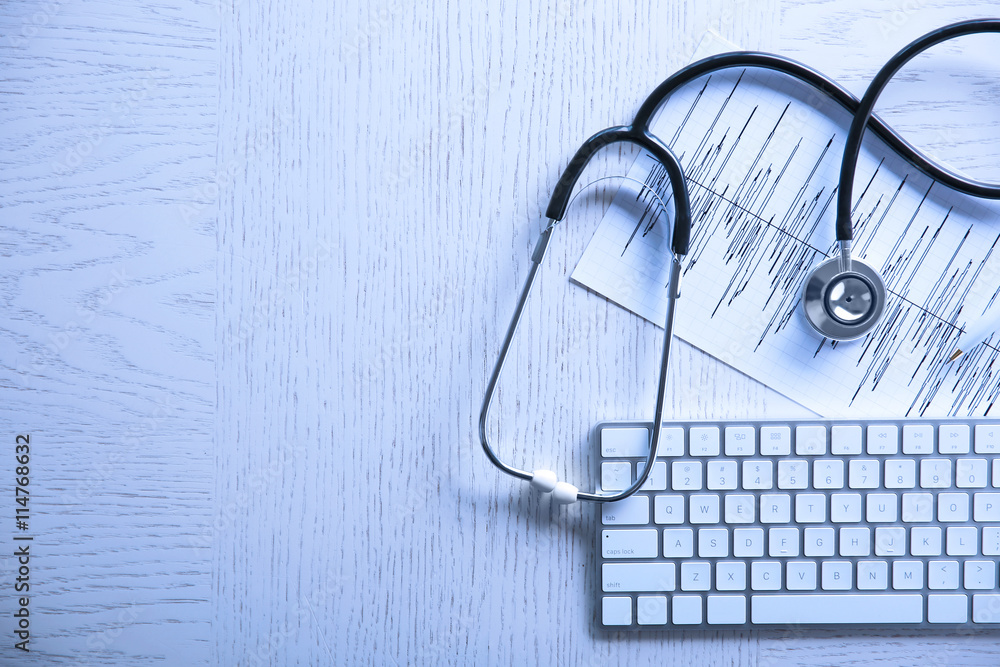 Medical equipment. Cardiogram concept