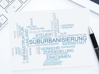 Wall Mural - Suburbanisierung