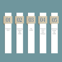 Canvas Print - modern infographics white web design template
