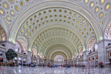 Washington Dc Union Station Internal View On Busy Hour