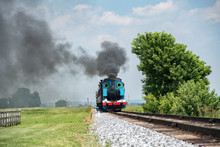 Steam Engine Train While Coming To You