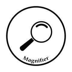 Sticker - Icon of magnifier