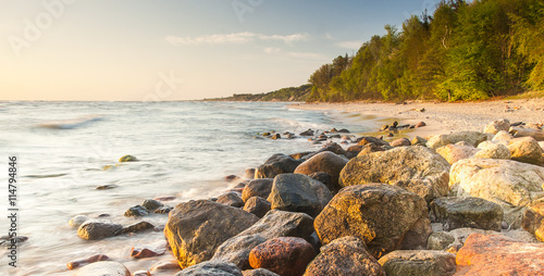 Fotografija  beautiful view of the Baltic Sea to the Polish town Rozewie