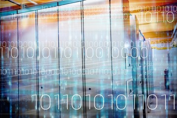 Wall Mural - composite image of interface