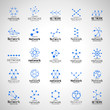 © milosdizajn - Network Icons Set - Isolated On Gray Background - Vector Illustration, Graphic Design. For Web, Websites, Template