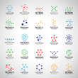 Network Icons Set - Isolated On Gray Background - Vector Illustration, Graphic Design. For Web, Websites, Template