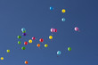palloncini leggerezza nel cielo
