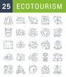 © M.Style - Set Vector Flat Line Icons Ecotourism