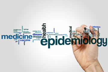 Wall Mural - Epidemiology word cloud