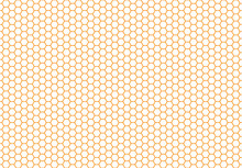 Honey Bee Comb Background Pattern.  Honeycomb Seamless Background. Simple Texture. Hive Bees Wax Illustration. Vector Print