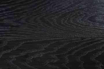 Wall Mural - background of natural oak planks covered with black oil