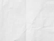 Crumpled White Paper Background