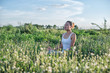 © Johnstocker - Healthy woman,Yoga woman In the lotus posture.