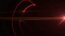 Intro With Red Light Streaks And Lens Flares On A Dark Backround