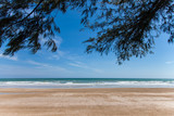 Fototapeta Sawanna - Beach and blue sky, Sea and sky.