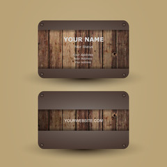 Wall Mural -     Business Card Template 