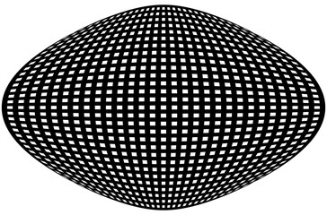 Fototapete - Grid, mesh pattern with distortion. Abstract geometric pattern.