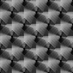 Fototapete - Cellular geometric pattern, seamlessly repeatable. Abstract mono