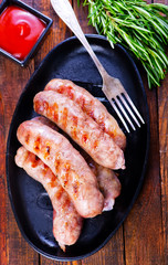 Poster - baked sausages