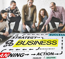 Sticker - Business Planning Strategy Success Action Concept