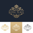 Royal Place luxury elegant logo design for hotel and fashion brand identity